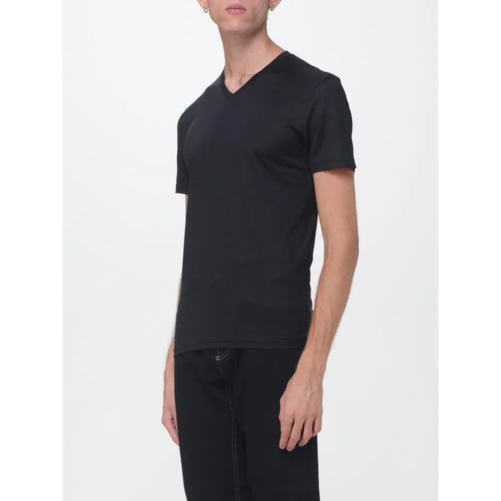 Gucci Men Slim Fit T-Shirt Gucci In Stretch Modal Jersey With V-Neck